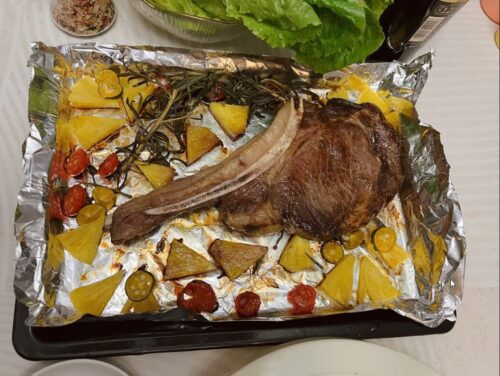 Australian tomahawk steak, approximately 1.2 kg photo review